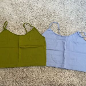 Wild Fable ribbed crop tanks